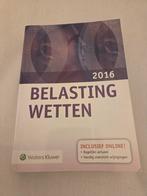 Belastingwetten 2016 - Wolters Kluwer, Gelezen, Niet van toepassing, Ophalen of Verzenden, Wolters Kluwer