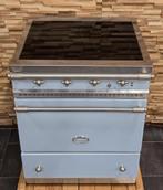 Luxe Fornuis Lacanche 70cm Delfts blauw & rvs INDUCTIE, Witgoed en Apparatuur, Fornuizen, 60 cm of meer, 3 kookzones of minder
