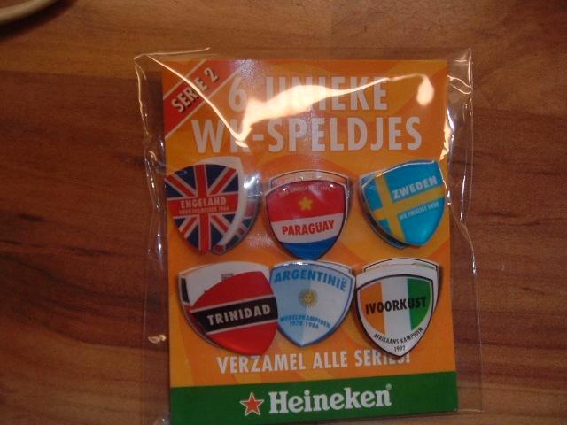 Heineken WK speldjes Serie 2, Verzamelen, Biermerken, Nieuw, Overige typen, Heineken, Ophalen of Verzenden