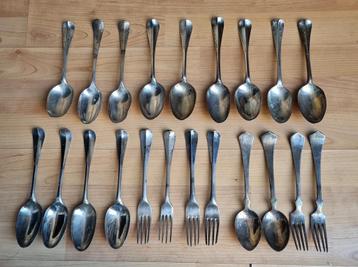 Antiek zilver bestek lepels vorken vanaf 1836  beschikbaar voor biedingen