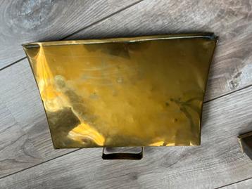 Vintage Messing blik - Rechthoekig beschikbaar voor biedingen