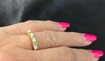 Gouden Vintage ring edelsteen opaal en peridot. 2025/631., ., Ophalen of Verzenden, Zo goed als nieuw, Met edelsteen