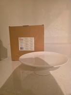 Elegante witte schaal / taartplateau, Ophalen, Porselein of Keramiek, Schaal, Rond