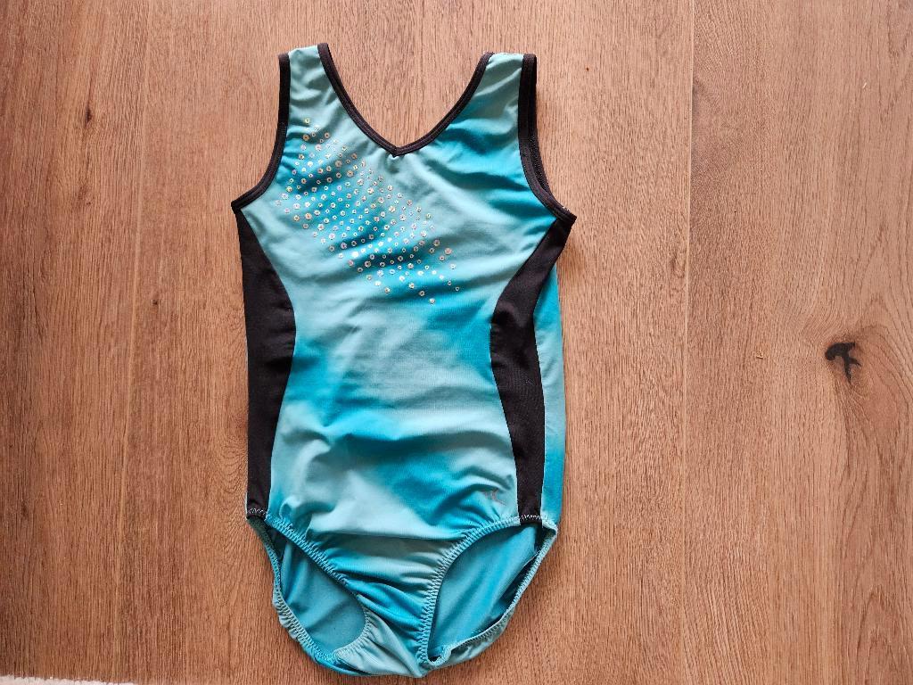 Turnpakje, Blauw, Zo goed als nieuw, Turnpak(je), Kindermaat 122 t/m 140