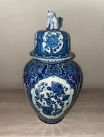 Delfts blauw vaas met deksel, Antiek en Kunst, Ophalen