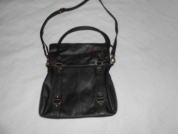 Donkerbruine leren schouder/handtas (meer tassen te koop) beschikbaar voor biedingen