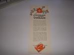 TOP folder/flyer Sinterklaas Verkade chocoladeletters 1932, Diversen, Sinterklaas, Ophalen of Verzenden, Gebruikt