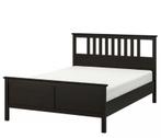 Ikea Hemnes Bed 200 x 180 zwart (nieuw), Zwart, Tweepersoons, Ophalen of Verzenden, Zo goed als nieuw