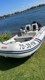 Suzumar rubberboot met 15 PK Suzuki TOPSTAAT., Watersport en Boten, Rubberboten, Aluminium, Zo goed als nieuw, Benzine, Minder dan 70 pk