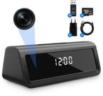 Bastix S1spy camera klok - verborgen camera - nannycam - HD, Ophalen of Verzenden, Nieuw
