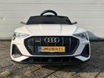 Audi E-tron 12v wit - Afstandsbediening - 4x4 - Leder - Rubb, Ophalen of Verzenden, Nieuw, Overige typen
