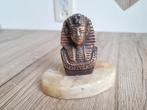 Prachtig Vintage Beeld van Toetanchamon Marmer Koper Brons, Verzenden, Gebruikt, Mens