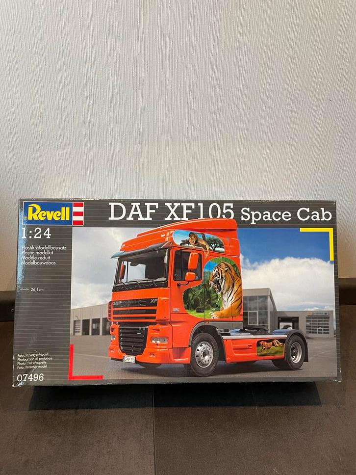 Revell DAF XF105 Space Cab 1:24 - Nieuw, Hobby en Vrije tijd, Modelbouw | Auto's en Voertuigen, Nieuw, Truck, Groter dan 1:32
