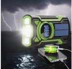 Noodradio - Powerbank - Solar opwindbaar - Zaklamp -, Ophalen of Verzenden, Radio