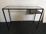 Laptoptafel/makeup tafel IKEA Vittsjo, Huis en Inrichting, Ophalen, 50 tot 100 cm, Rechthoekig, Glas