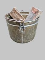 Antieke Koperen Houtbak / Plantenbak, Ophalen of Verzenden