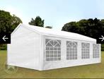 Te huur partytent 8 x 4 meter wit, Tuin en Terras, Partytenten, Ophalen, Zo goed als nieuw, Minder dan 5 meter
