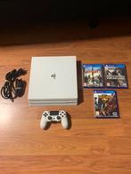 Playstation 4 Pro Wit 1TB + 1 Controller & 3 Games!, Spelcomputers en Games, Spelcomputers | Sony PlayStation 4, Ophalen of Verzenden
