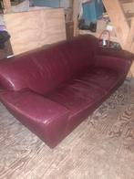 Montis bank leer, Huis en Inrichting, Banken | Sofa's en Chaises Longues, Ophalen, Gebruikt, 75 tot 100 cm, Leer