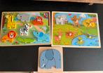 3 houten puzzels, Ophalen, Zo goed als nieuw, Overige typen