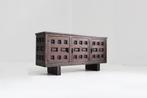 Vintage Spaans Brutalist sideboard dressoir, Ophalen, Met deur(en), 100 tot 150 cm, Zo goed als nieuw