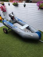 rubberboot 250 met een 3,3 pk marinier motor + strandtrailer, Ophalen, Gebruikt, Overige typen, Twee personen