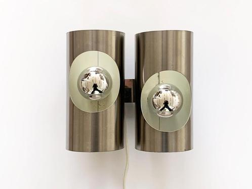 Vintage design lamp wandlamp sfeerlamp space age Raak retro, Huis en Inrichting, Lampen | Wandlampen, Gebruikt, Metaal, Ophalen of Verzenden