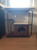 Katten krabpaal sidetable notenhout (NIEUW), Ophalen, Zo goed als nieuw