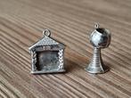2 leuke Vintage Bedels Weerhuisje en Roemer Wijnglas Zilver, Gebruikt, Overige voorstellingen, Verzenden, Zilver