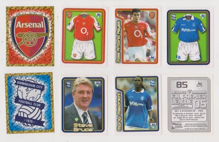 Merlin stickers English Premier League 2004-2005, Verzamelen, Sportartikelen en Voetbal, Zo goed als nieuw, Poster, Plaatje of Sticker