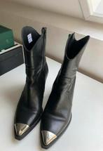 Mooie Sacha boots, laarsjes zwart leer maat 40, nieuwstaat, Zwart, Lage of Enkellaarzen, Ophalen of Verzenden, Zo goed als nieuw