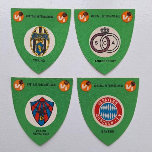 Gezocht: Voetbal International emblemen eind jaren '60, Verzamelen, Sportartikelen en Voetbal, Zo goed als nieuw, Poster, Plaatje of Sticker