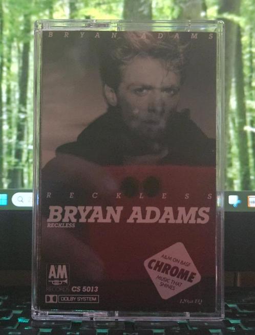 Bryan adams - reckless - Cassette, Cd's en Dvd's, Cassettebandjes, Gebruikt, Origineel, Rock en Metal, 1 bandje, Verzenden