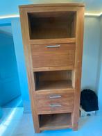 Mooie Teakhouten Kast met Lades, Gebruikt, Teakhout, Met lade(s), 150 tot 200 cm