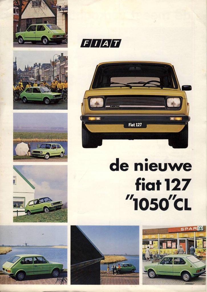 Fiat 127 1050 CL brochure, Boeken, Auto's | Folders en Tijdschriften, Gelezen, Overige merken, Ophalen of Verzenden