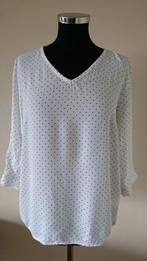 witte zwarte dot blouse van Zilch maat M (29323), Kleding | Dames, Blouses en Tunieken, Verzenden, Maat 38/40 (M), Wit