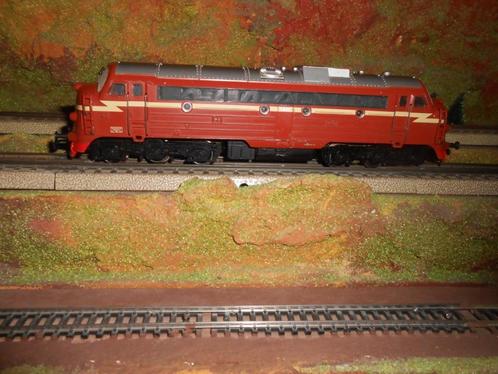 Märklin 3143 Diesel locomotief Nohab van de NSB Noorwegen, Hobby en Vrije tijd, Modeltreinen | H0, Zo goed als nieuw, Locomotief