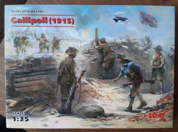 WWI -Gallipoli 1915 - Turkse en ANZAC troepen - ICM 1/35 beschikbaar voor biedingen