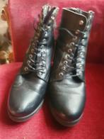 Zwarte veterlaarzen maat 38, Kleding | Dames, Schoenen, Ophalen of Verzenden