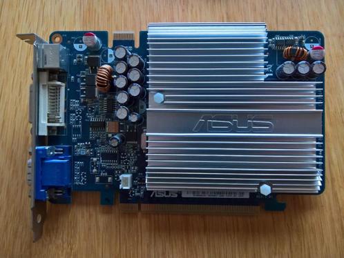 Asus Nvidia 7600GS silent PCIe videokaart 512MB DDR2 • DVI-D, Computers en Software, Videokaarten, Gebruikt, Nvidia, PCI-Express 2.0