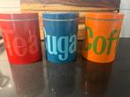Vintage set voorraadbussen - 70/80 pop-art retro stijl., Ophalen of Verzenden, Huis en Inrichting