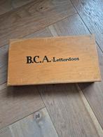 Oude Letterdoos - Vintage Educatief Speelgoed, Kinderen en Baby's, Speelgoed | Educatief en Creatief, Ophalen of Verzenden, Gebruikt