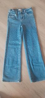 Meiden Spijkerbroek met Diamantjes - Maat 140, Kinderen en Baby's, Kinderkleding | Maat 140, Broek, Meisje, Only, Ophalen of Verzenden
