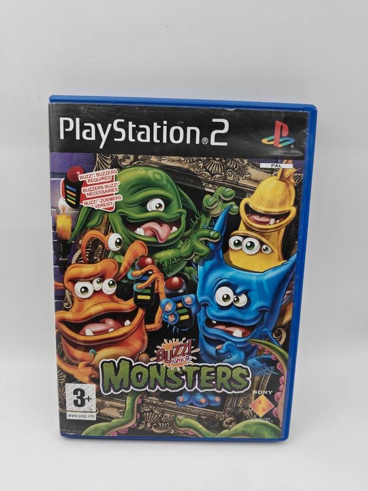 Buzz Junior Monsters PS2, Spelcomputers en Games, Games | Sony PlayStation 2, Zo goed als nieuw, Racen en Vliegen, 1 speler, Vanaf 3 jaar
