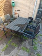 Tuin tafel met stoelen, Tuin en Terras, Tuinsets en Loungesets, Ophalen, Zo goed als nieuw