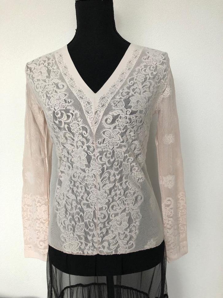 Prachtige top van elastisch kant maat S/M, Kleding | Dames, Tops, Nieuw, Maat 38/40 (M), Roze, Lange mouw, Ophalen of Verzenden
