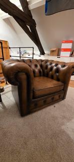 Chesterfield Stoel - Klassieke Stijl, Huis en Inrichting, Ophalen, Gebruikt, Chesterfield, 75 tot 100 cm