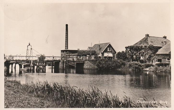 Oostermeer Prachtige Gelopen Fotokaart uit 1956 met de Brug., Verzamelen, Ansichtkaarten | Nederland, Noord-Brabant, 1940 tot 1960