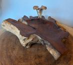 Handgemaakte houten schaal - PADDENSTOELEN +/- 45cm, Antiek en Kunst, Ophalen of Verzenden