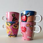 Set van 4 Senseo Mokjes Douwe Egberts Royal Raja, Ophalen of Verzenden, Zo goed als nieuw, Overige stijlen, Kop(pen) en/of Schotel(s)